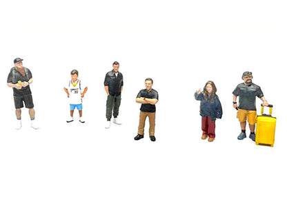 "Influencers" 6 piece Diecast Figure Set Limited Edition for 1/64 Scale Models