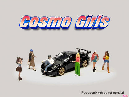 "Cosmo Girls" 6 piece Diecast Figure Set (6 Figures) Limited Edition for 1/64 Scale Models