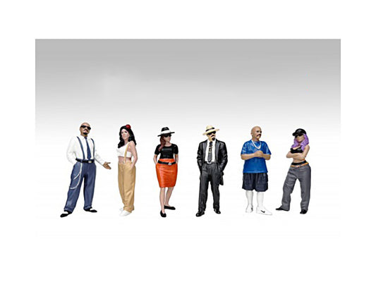 "Hanging Out 3" 6 piece Figure Set for 1/24 Scale Models