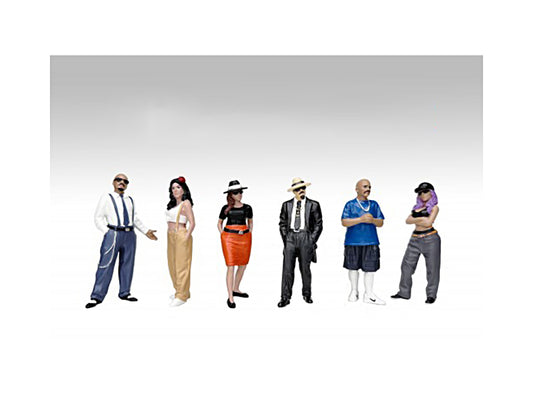 "Hanging Out 3" 6 piece Figure Set for 1/18 Scale Models