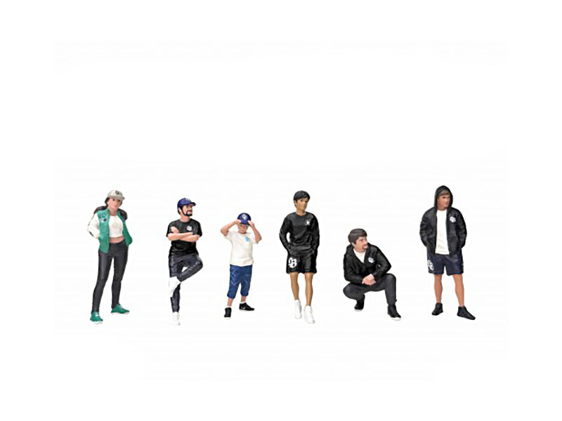 "LB Nation" 6 piece Figure Set for 1/18 Scale Models