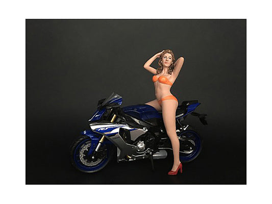 Hot Bike Model Cindy Figurine for 1/12 Scale Motorcycle Models