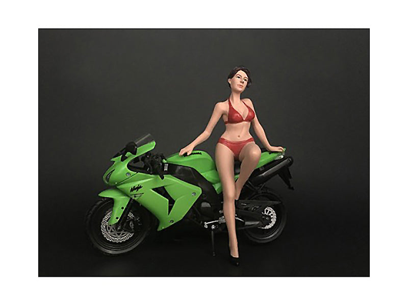 Hot Bike Model Elizabeth Figurine for 1/12 Scale Motorcycle Models