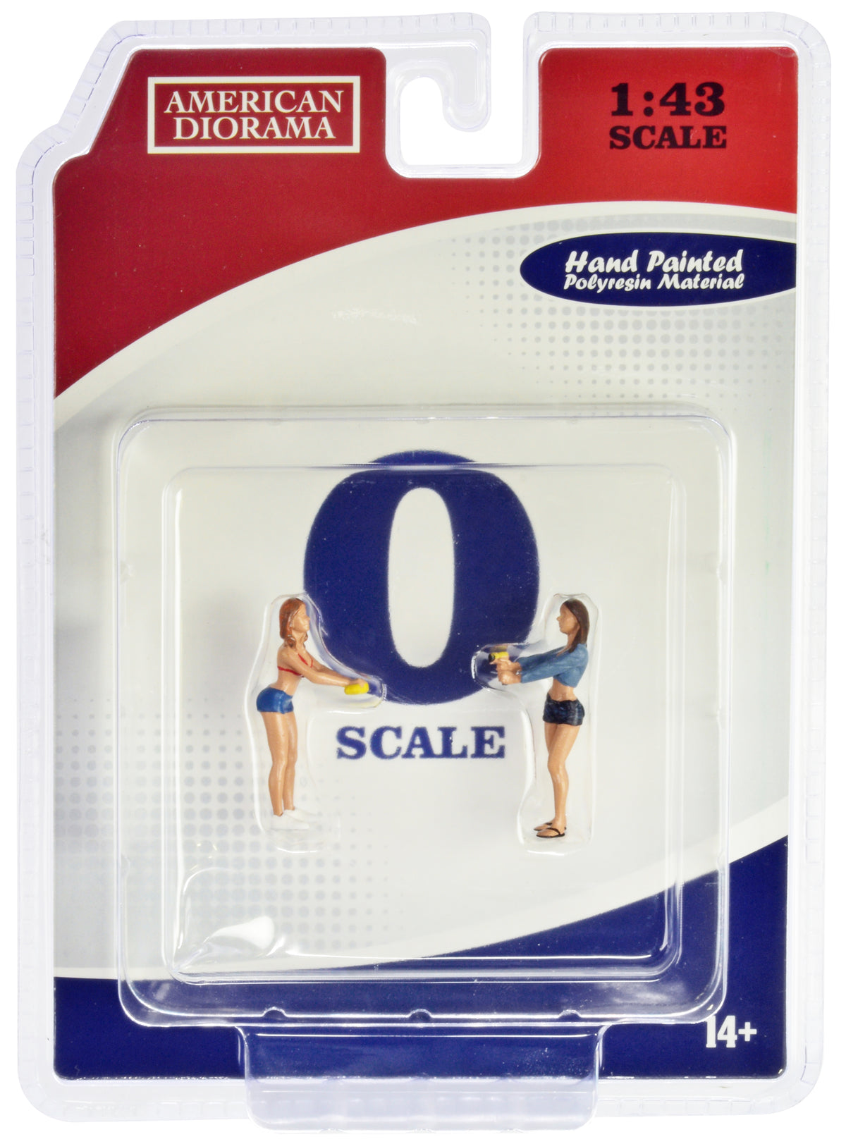 "Car Wash Girls" Set 2 Jessica and Jennifer 2 Piece Figure Set for 1/43 Scale Models