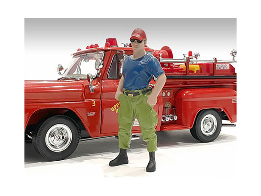 "Firefighters" Off Duty Figure for 1/18 Scale Models