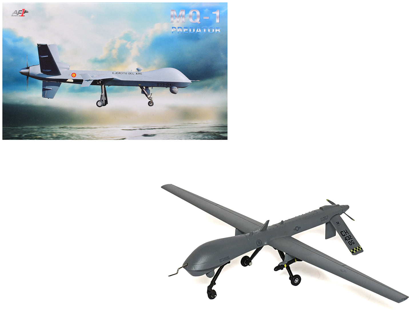 General Atomics MQ-1 Predator UAV Drone "United States Air Force" 1/72 Diecast Model