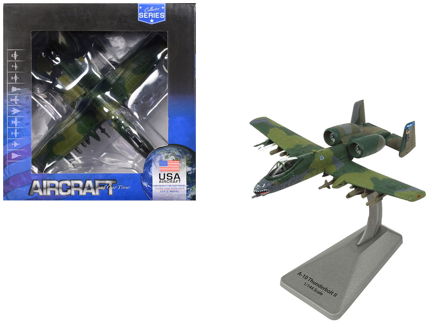 Fairchild Republic A-10 Thunderbolt II Aircraft "23rd TFW 74th TFS Flying Tigers" United States Air Force "Collector Series" 1/144 Diecast Model