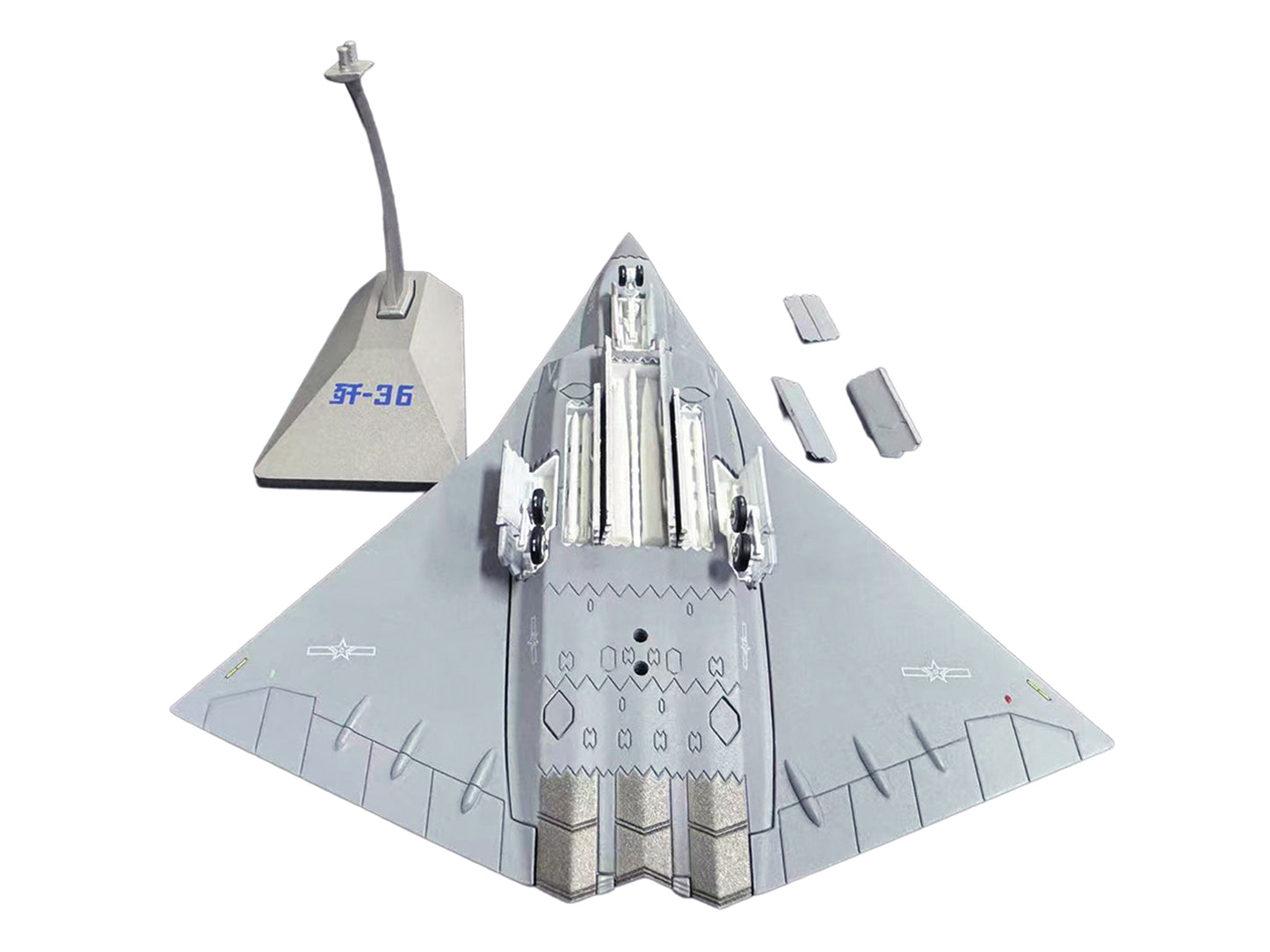 CAC J-36 Stealth Aircraft "People's Liberation Army Air Force" 1/144 Diecast Model