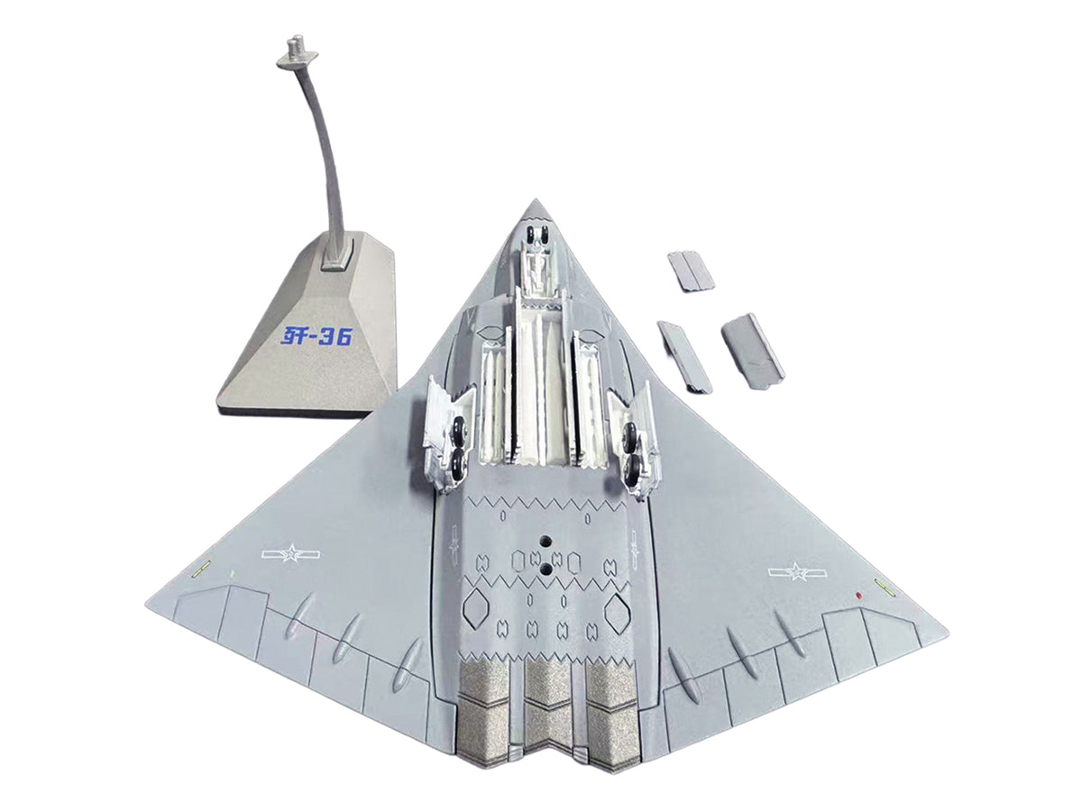 CAC J-36 Stealth Aircraft "People's Liberation Army Air Force" 1/144 Diecast Model
