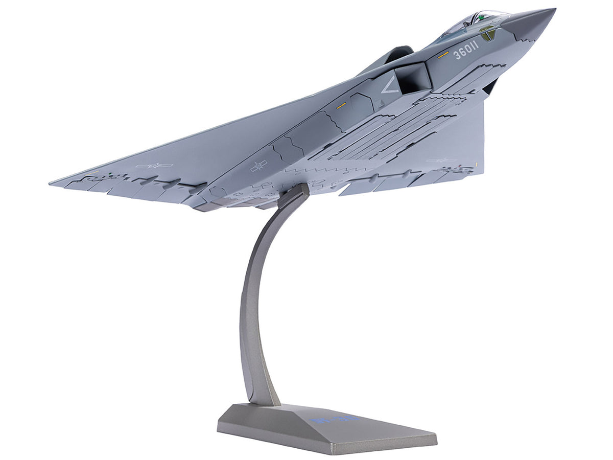 CAC J-36 Stealth Fighter Aircraft "Chinese Military" People’s Liberation Army Air Force 1/100 Diecast Model