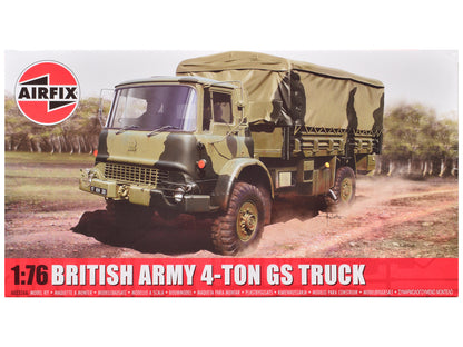 Level 1 Model Kit British Army 4-ton 4x4 GS Truck with 3 Scheme Options 1/76 Scale Plastic Model Kit
