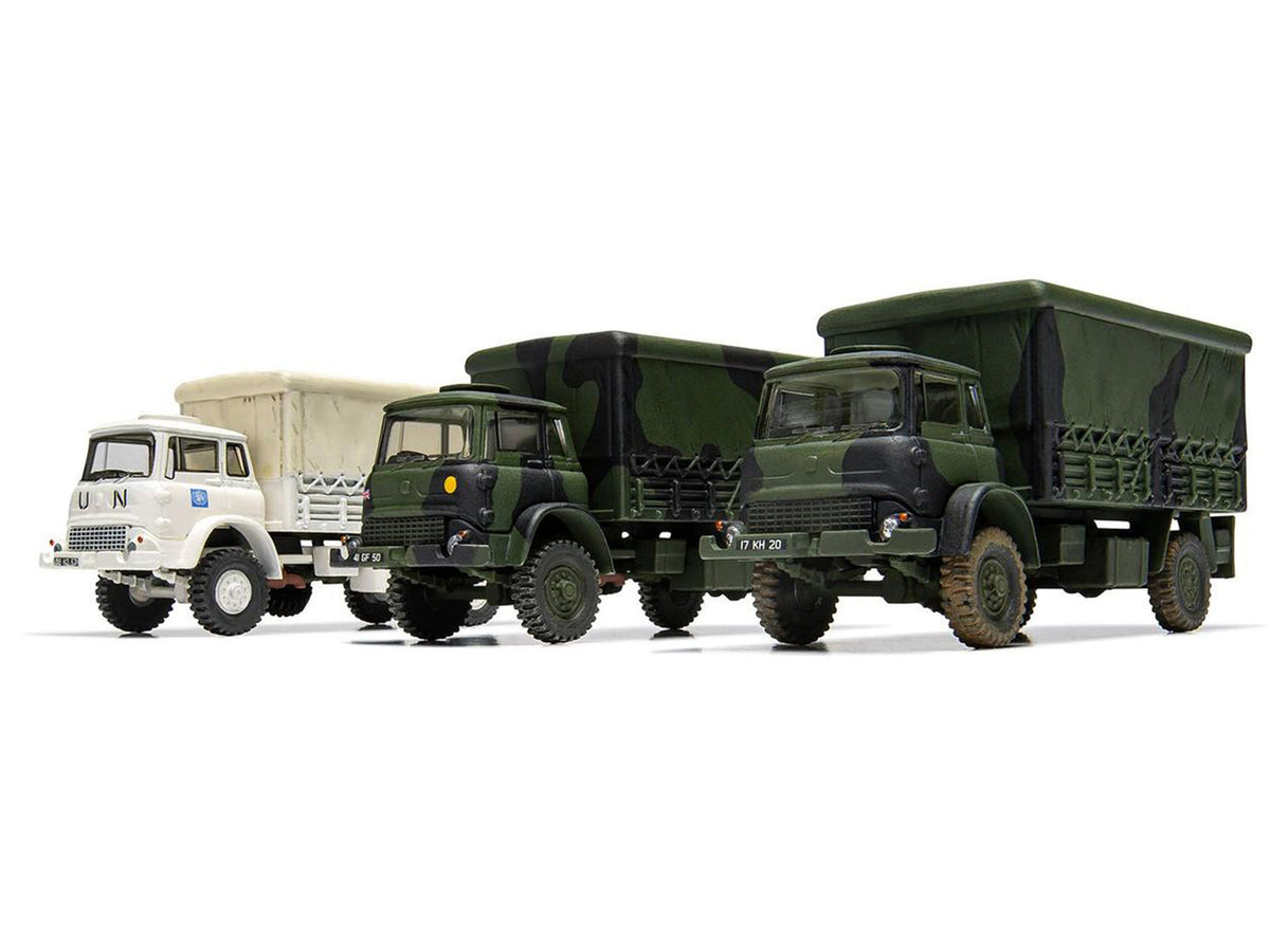 Level 1 Model Kit British Army 4-ton 4x4 GS Truck with 3 Scheme Options 1/76 Scale Plastic Model Kit