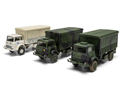 Level 1 Model Kit British Army 4-ton 4x4 GS Truck with 3 Scheme Options 1/76 Scale Plastic Model Kit