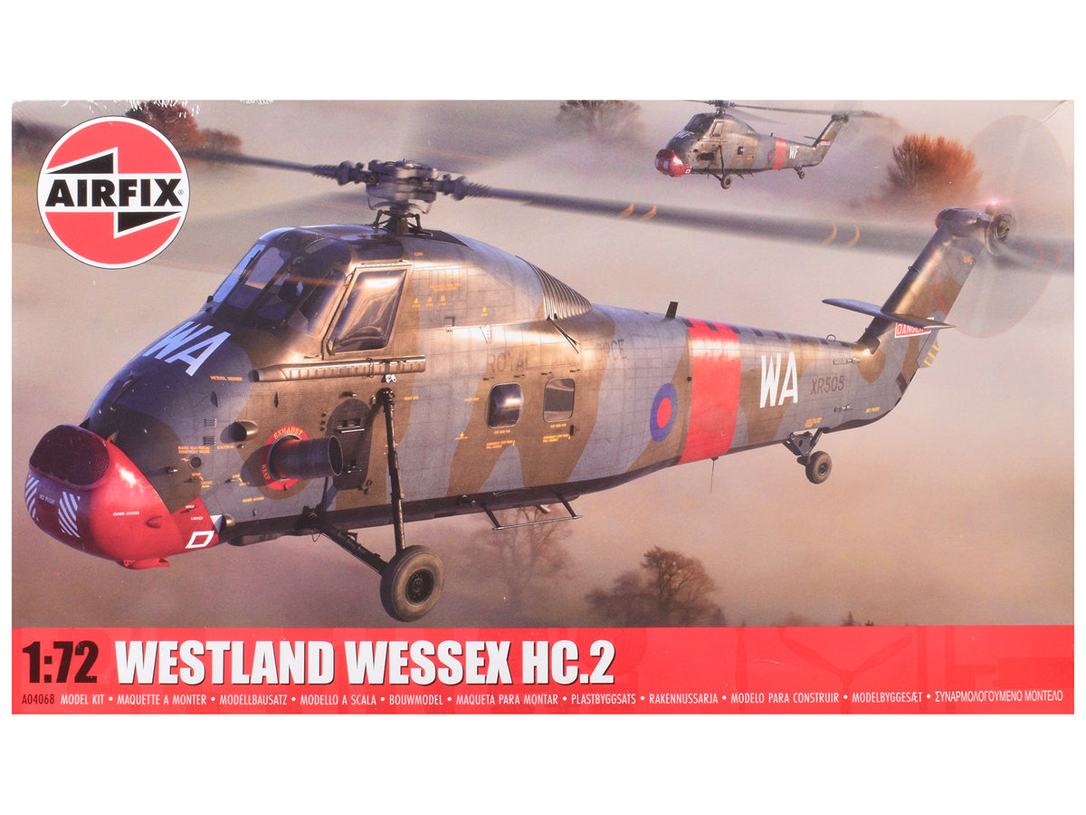 Level 2 Model Kit Westland Wessex HC.2 Helicopter with 3 Scheme Options 1/72 Plastic Model Kit