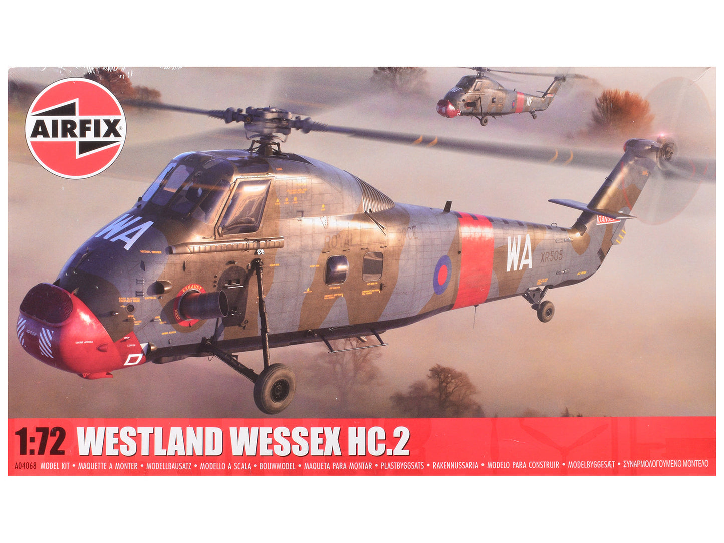 Level 2 Model Kit Westland Wessex HC.2 Helicopter with 3 Scheme Options 1/72 Plastic Model Kit
