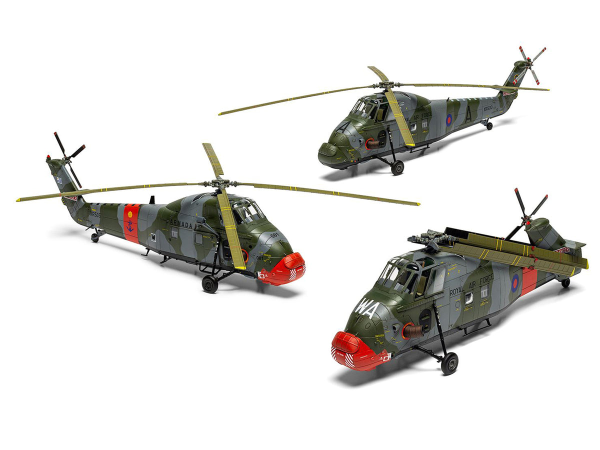 Level 2 Model Kit Westland Wessex HC.2 Helicopter with 3 Scheme Options 1/72 Plastic Model Kit