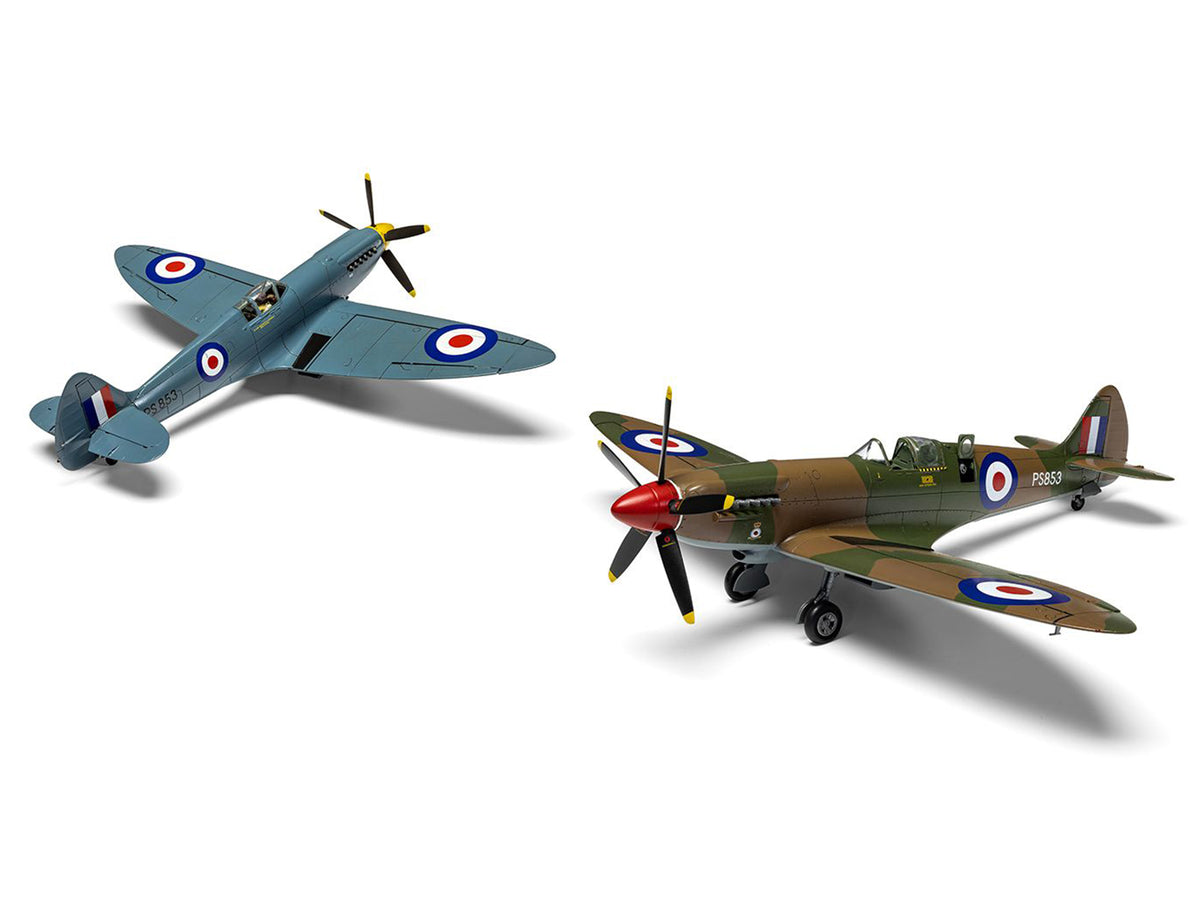Level 2 Model Kit Supermarine Spitfire PR.XIX Fighter Aircraft with 3 Scheme Options 1/48 Plastic Model Kit