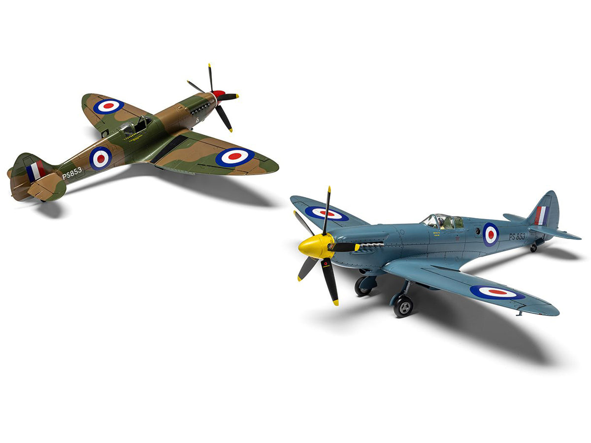 Level 2 Model Kit Supermarine Spitfire PR.XIX Fighter Aircraft with 3 Scheme Options 1/48 Plastic Model Kit