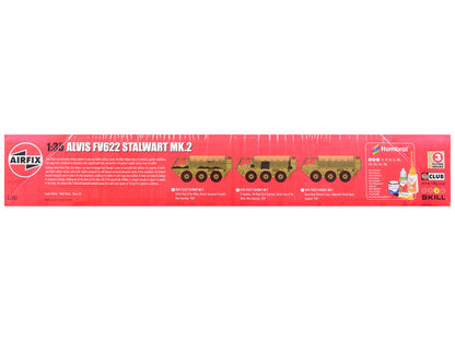 Level 3 Model Kit Alvis FV622 Stalwart Mk.2 Military Truck with 3 Scheme Options 1/35 Scale Plastic Model Kit