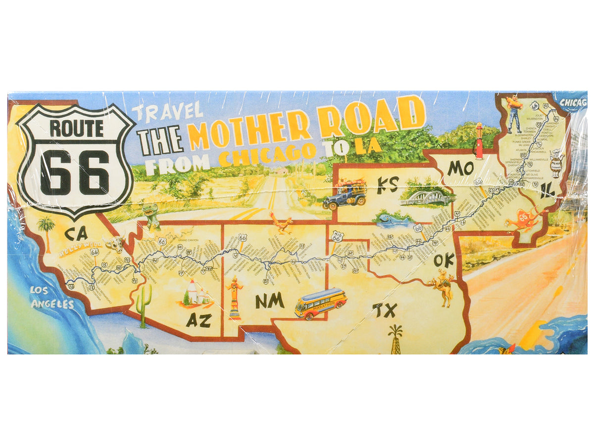 Skill 3 Model Kit 1955 Chevrolet Bel Air Hardtop "Route 66" 1/25 Scale Model