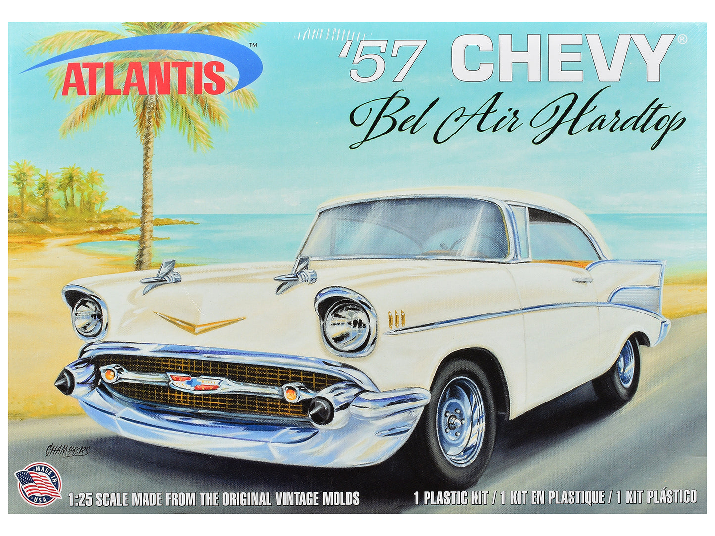 Skill 3 Model Kit 1957 Chevrolet Bel Air Hardtop 1/25 Scale Model