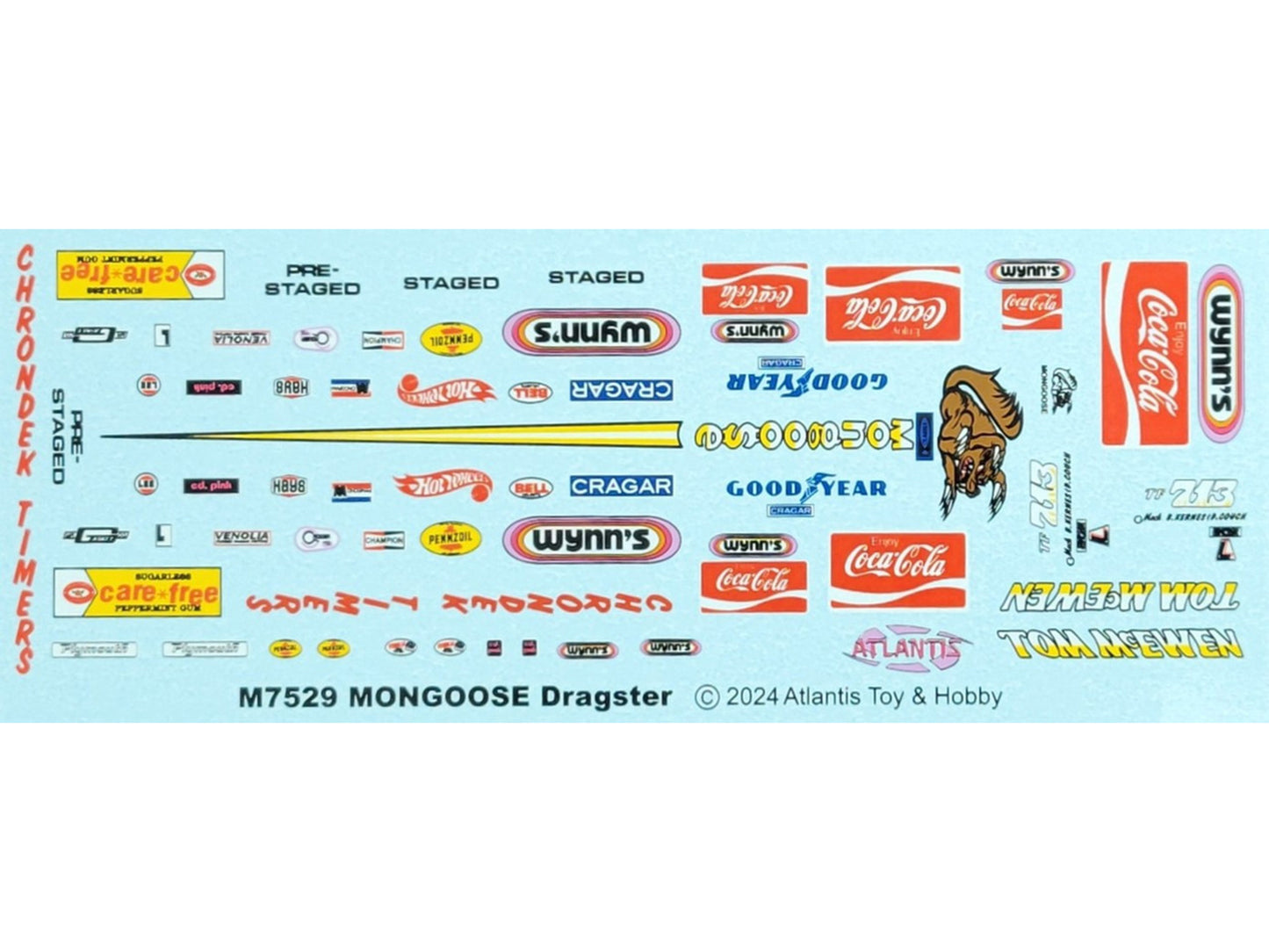 Skill 2 Model Kit Tom McEwen's "Mongoose" Rear Engine Dragster 1/24 Scale Model