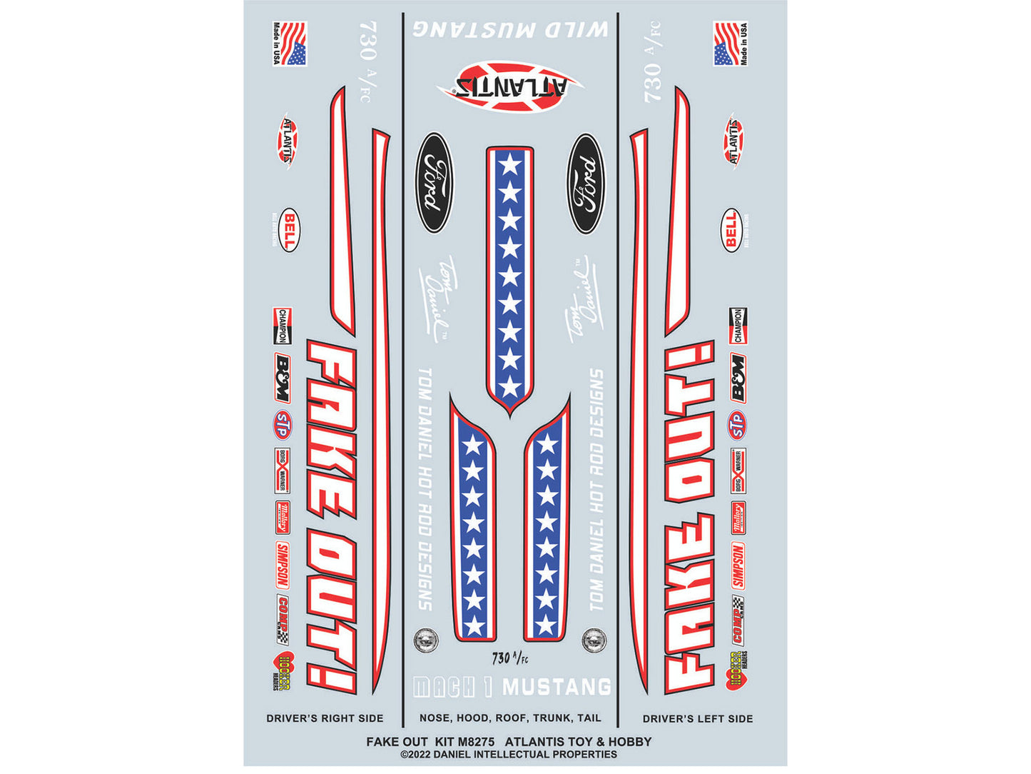 Model Kit Tom Daniel's "FAKE OUT!" Classic Funny Car (Snap-to-Build) 1/32 Scale Model
