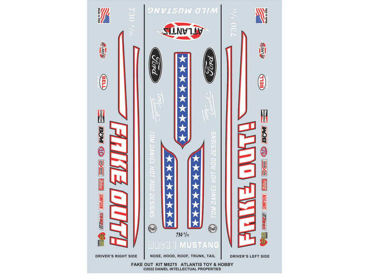 Model Kit Tom Daniel's "FAKE OUT!" Classic Funny Car (Snap-to-Build) 1/32 Scale Model