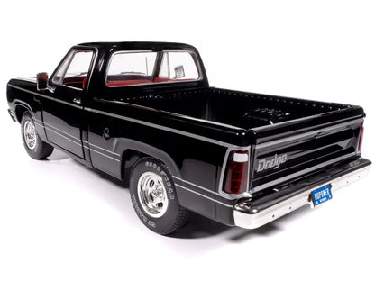 1979 Dodge Adventurer Sweptline Pickup Truck Black with Red Interior "American Muscle" Series 1/18 Diecast Model Car