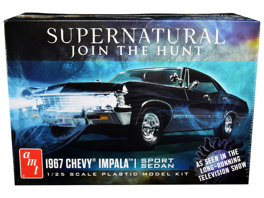 Skill 2 Model Kit 1967 Chevrolet Impala Sport Sedan "Supernatural" (2005) TV Series 1/25 Scale Model