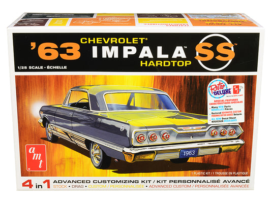 Skill 2 Model Kit 1963 Chevrolet Impala SS Hardtop 4 in 1 Kit 1/25 Scale Model
