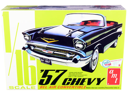 Skill 3 Model Kit 1957 Chevrolet Bel Air Convertible 2-in-1 Kit 1/16 Scale Model
