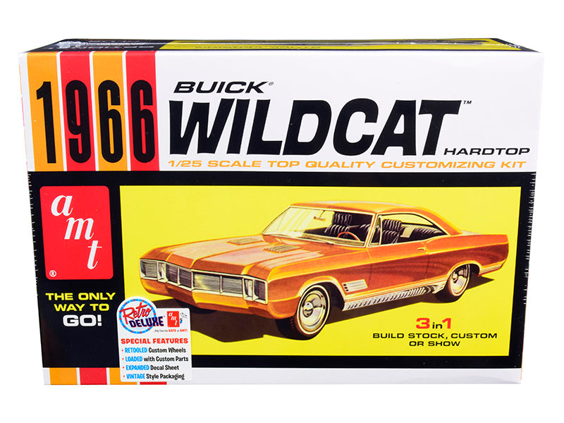 Skill 2 Model Kit 1966 Buick Wildcat Hardtop 3 in 1 Kit 1/25 Scale Model