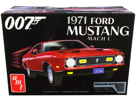 Skill 2 Model Kit 1971 Ford Mustang Mach 1 (James Bond 007) "Diamonds are Forever" (1971) Movie 1/25 Scale Model