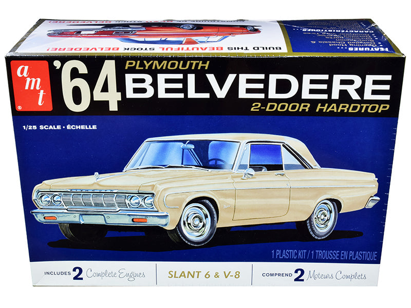 Skill 2 Model Kit 1964 Plymouth Belvedere Coupe Hardtop 1/25 Scale Model