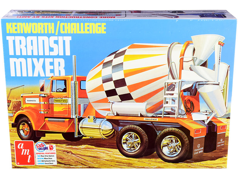 Skill 3 Model Kit Kenworth / Challenge Transit Cement Mixer Truck 1/25 Scale Model