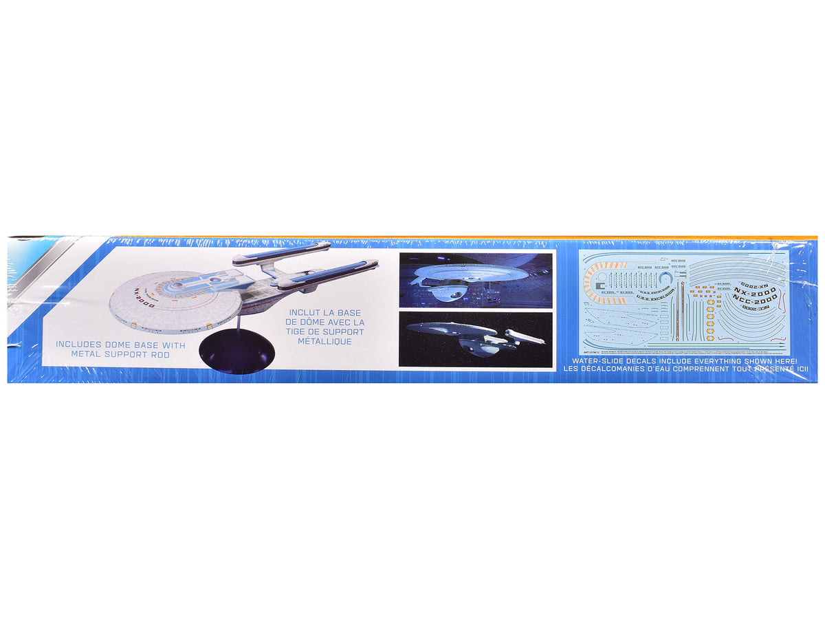 Skill 2 Model Kit U.S.S. Excelsior NX-2000 Space Ship "Star Trek III: The Search for Spock" (1984) Movie 1/1000 Scale Model
