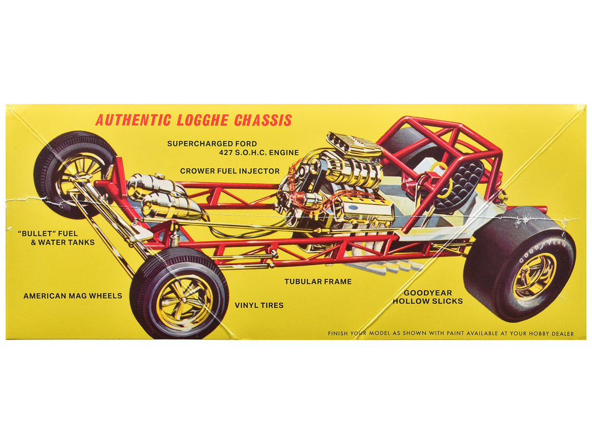 Skill 2 Model Kit 1969 Ford Mustang Longnose Funny Car "Gas Ronda" 1/25 Scale Model
