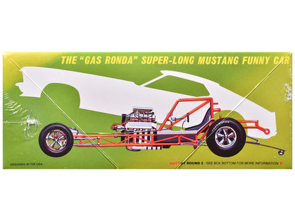 Skill 2 Model Kit 1969 Ford Mustang Longnose Funny Car "Gas Ronda" 1/25 Scale Model