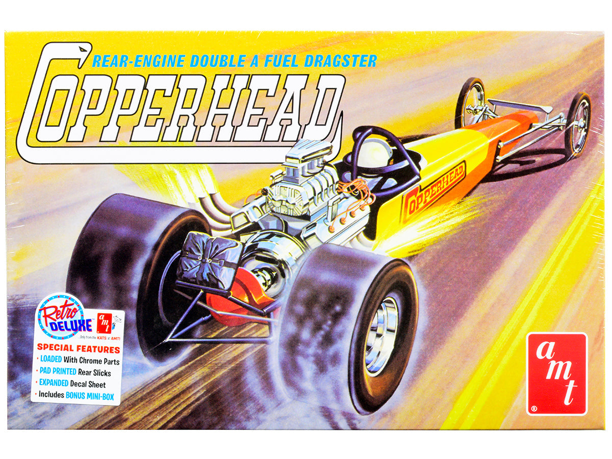Skill 2 Model Kit 1934 Copperhead Rear-Engine Double A Fuel Dragster 1/25 Scale Model