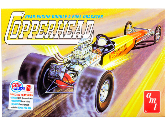 Skill 2 Model Kit 1934 Copperhead Rear-Engine Double A Fuel Dragster 1/25 Scale Model