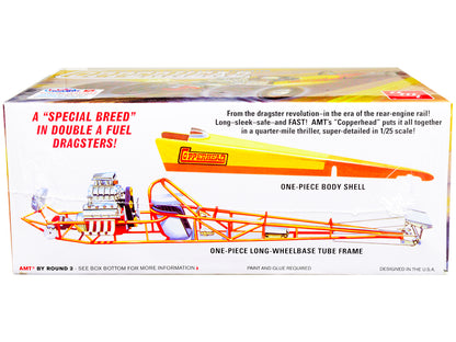 Skill 2 Model Kit 1934 Copperhead Rear-Engine Double A Fuel Dragster 1/25 Scale Model