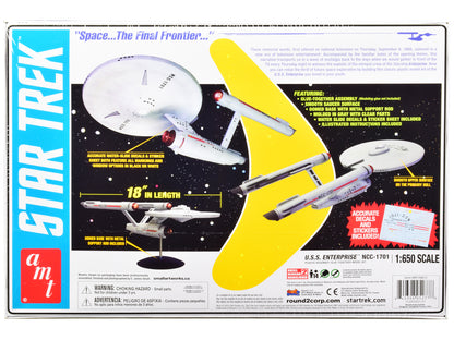 Skill 2 Model Kit U.S.S. Enterprise NCC-1701 Space Ship "Star Trek" 1/650 Scale Model