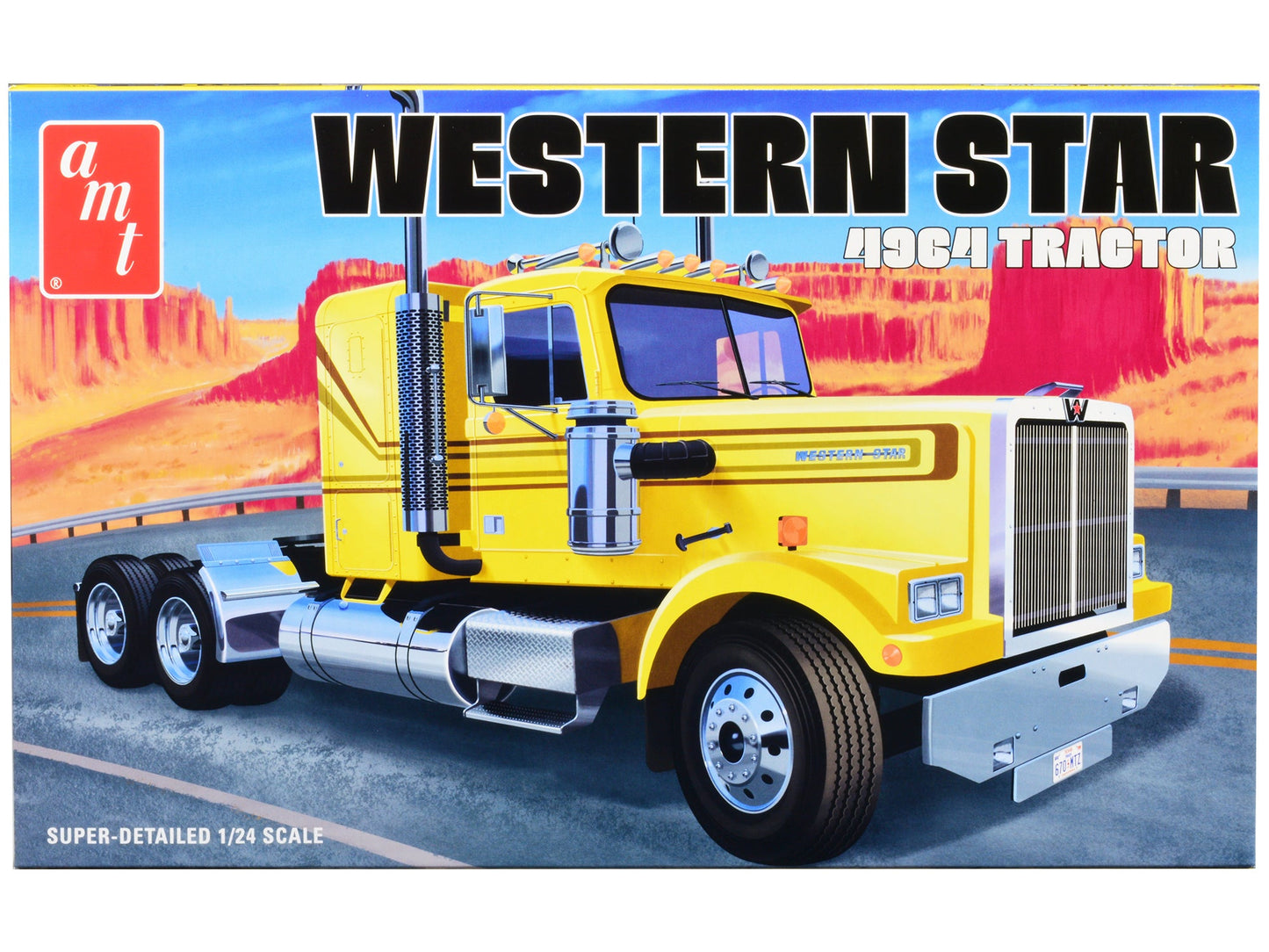 Skill 3 Model Kit Western Star 4964 Truck Tractor 1/24 Scale Model