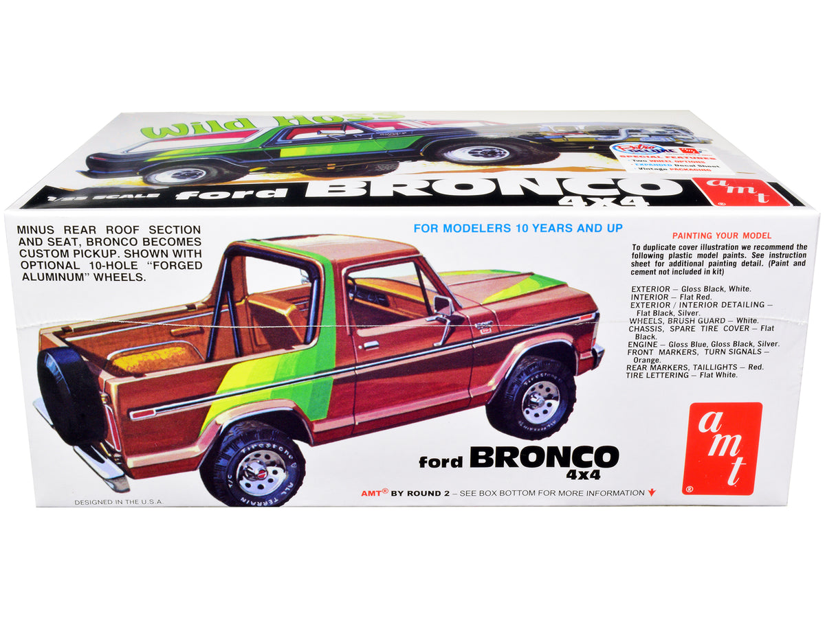 Skill 2 Model Kit Ford Bronco 4X4 "Wild Hoss" 1/25 Scale Model