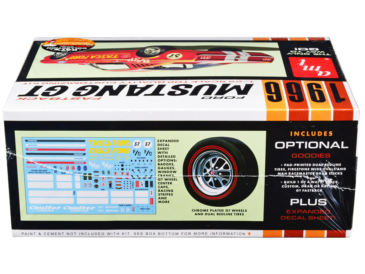 Skill 2 Model Kit 1966 Ford Mustang GT Fastback 1/25 Scale Model