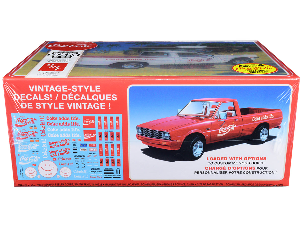 Skill 3 Model Kit 1980 Dodge Ram D-50 Pickup Truck "Coca-Cola" Four Bottle Crates 1/25 Scale Model