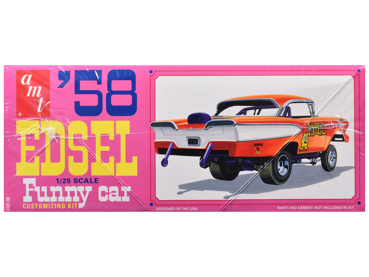 Skill 2 Model Kit of 1958 Edsel Funny Car "Unreal" 1/25 Scale Model