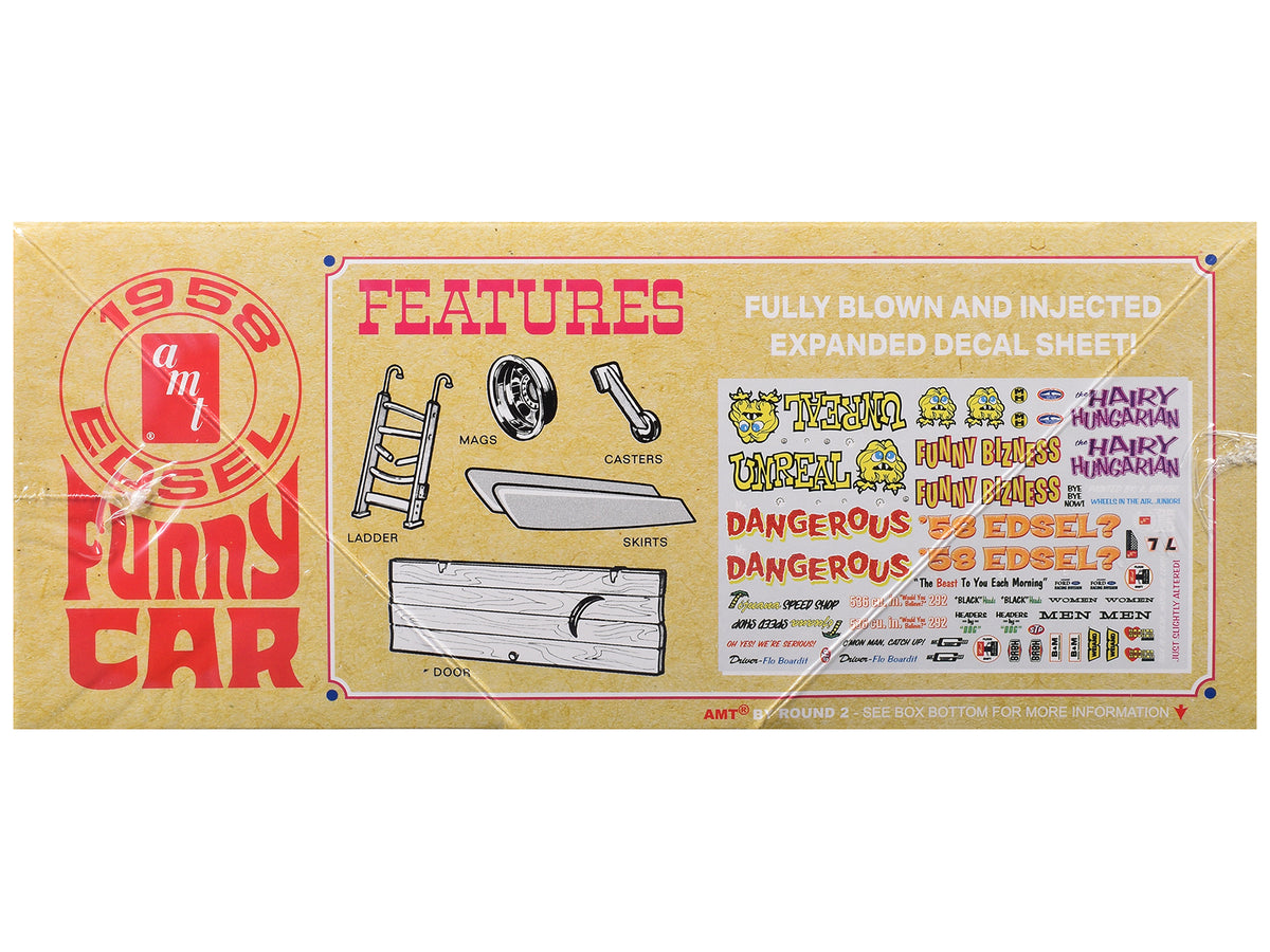 Skill 2 Model Kit of 1958 Edsel Funny Car "Unreal" 1/25 Scale Model
