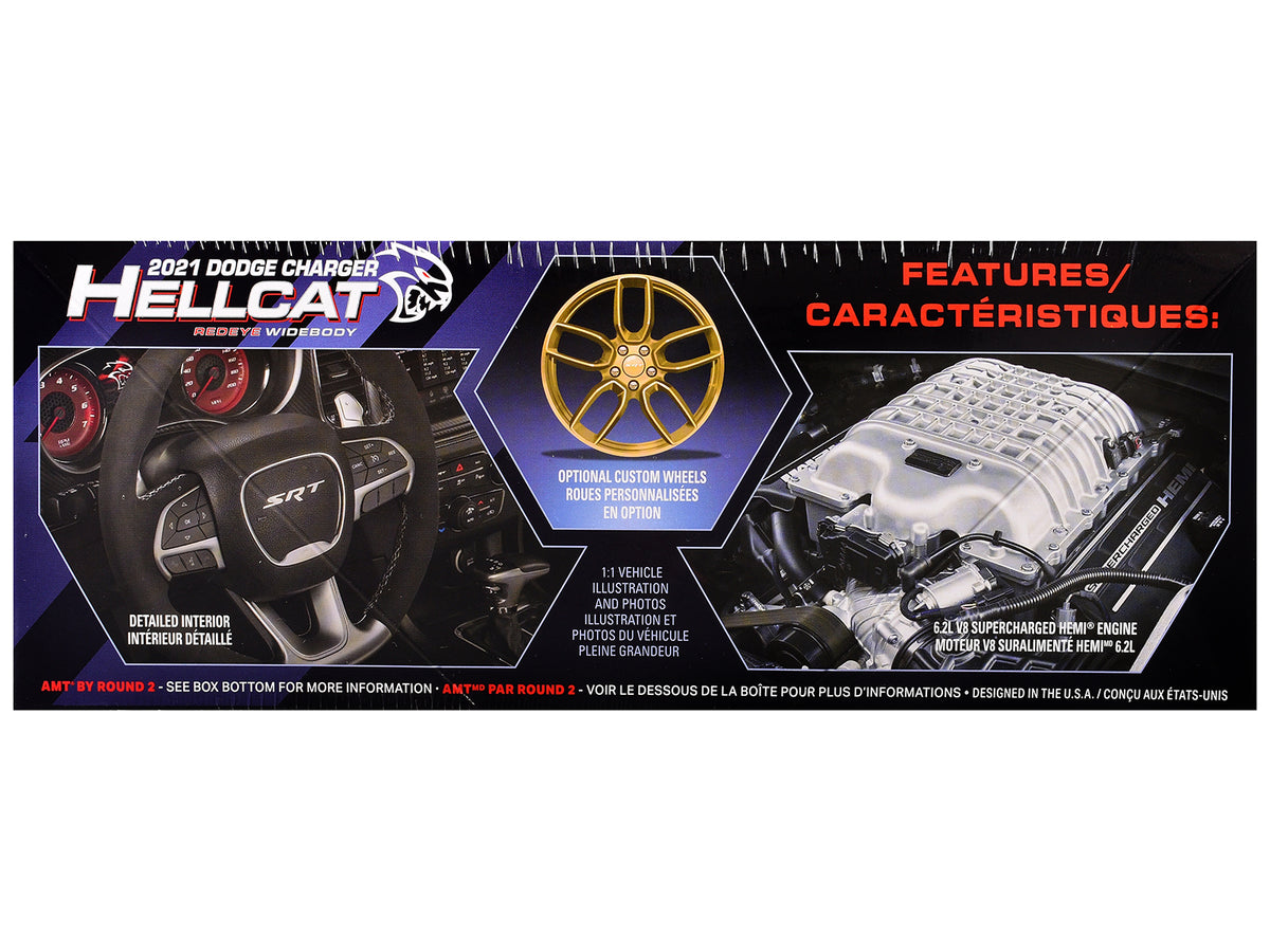 Skill 2 Model Kit 2021 Dodge Charger Hellcat Redeye Widebody 1/25 Scale Model